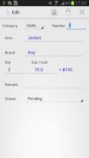 Baby Shopping List screenshot 3