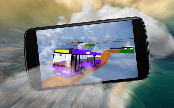 Impossible Bus Sky Driving Track Simulator 3D Game screenshot 1