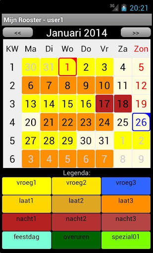 Mijn Rooster Shift Schedule screenshot 6