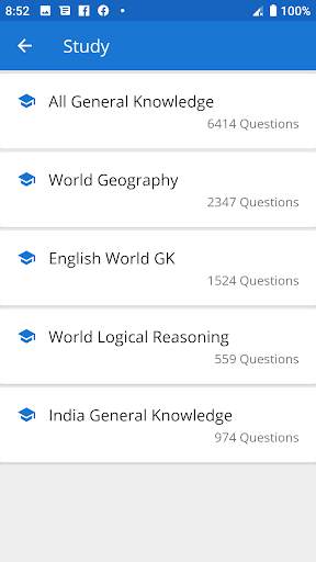 All in One General Knowledge Quiz App in English screenshot 10