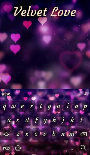 Velvet Love Animated Keyboard  screenshot 2