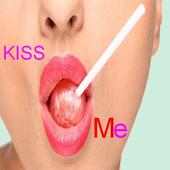 Sexy Girl Kiss Joke logo