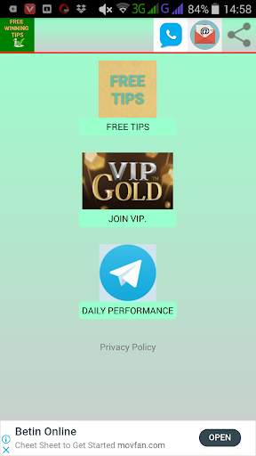 FREE WINNING TIPS screenshot 1