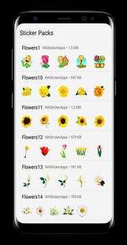 Flower stickers for WhatsApp - WAStickerApps screenshot 2