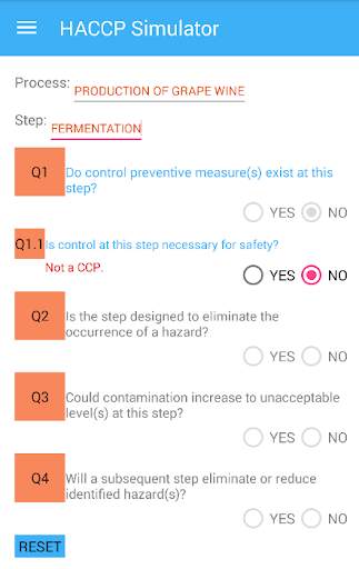 HACCP Simulator screenshot 1