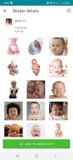 WAStickerApps : New Baby Stickers for WhatsApp screenshot 7