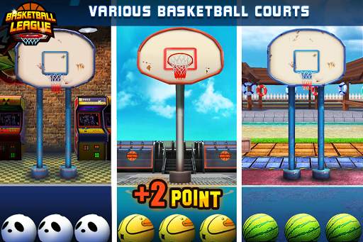 Basketball League - Online Free Throw Match screenshot 2