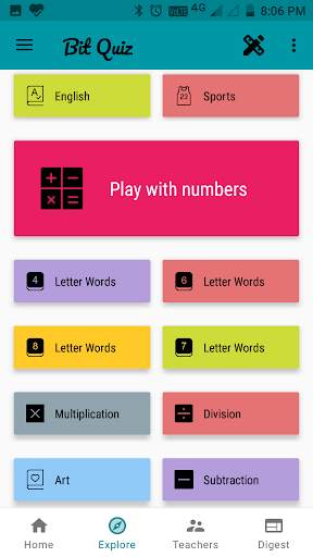 Bit Quiz - With Math, Science and English Games. screenshot 3