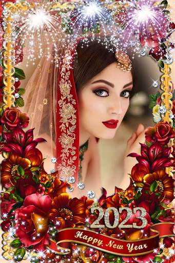2023 New year photo frame screenshot 3