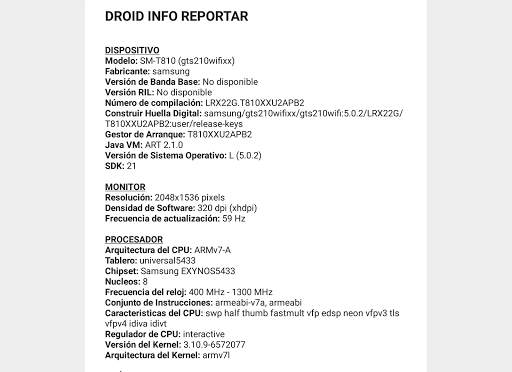 Droid Hardware Info screenshot 14