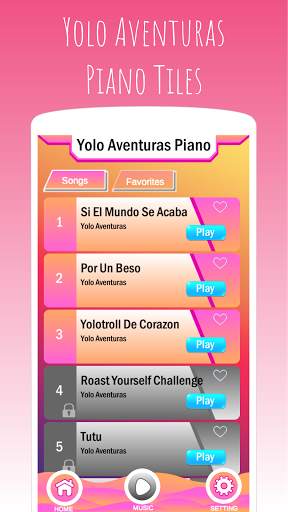 Yolo Aventuras 🎹 Piano Tiles screenshot 2