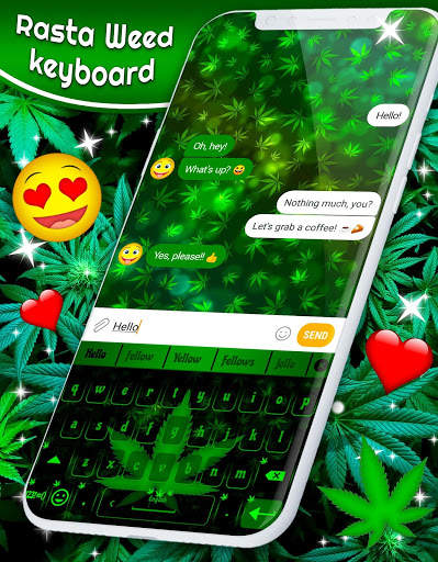 Rasta Keyboard 🌿 Green Theme Keyboards स्क्रीनशॉट 4