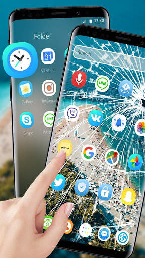 Broken Screen Theme screenshot 3