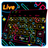 Neon Game Line Keyboard Theme icon