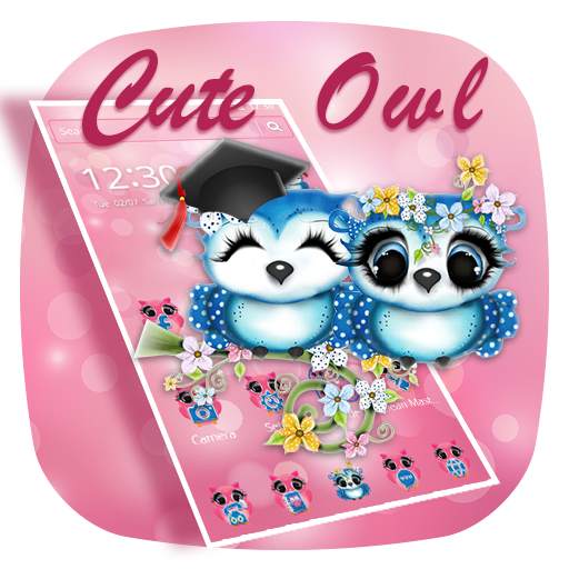 Pink Lovely Cute Owl Theme 1.1.4