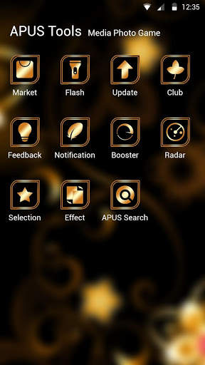 New black golden flower APUS luxury business theme screenshot 3