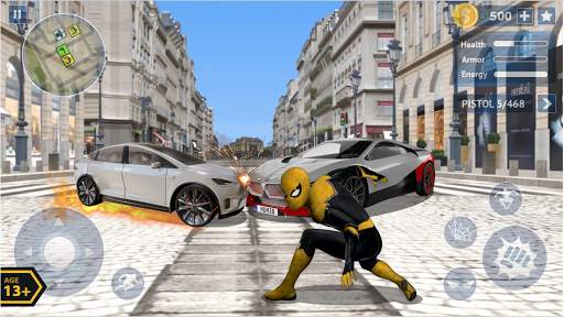 Flying Spider Rope Hero - Super Vice Town Crime screenshot 2