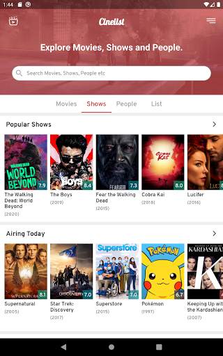 Cinelist: Movies and TV Shows Manager screenshot 9