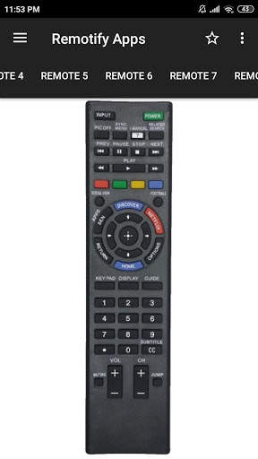 Sony TV Remote Control (20 in 1) screenshot 3