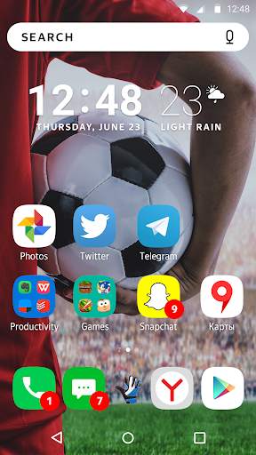 Football theme for Yandex Launcher screenshot 4