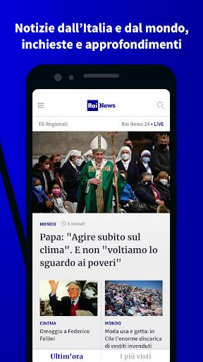 RaiNews screenshot 2