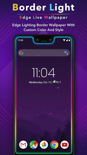Border Light Live Wallpaper - Edge Border Light screenshot 1