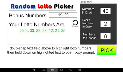 Random Lotto Picker screenshot 3