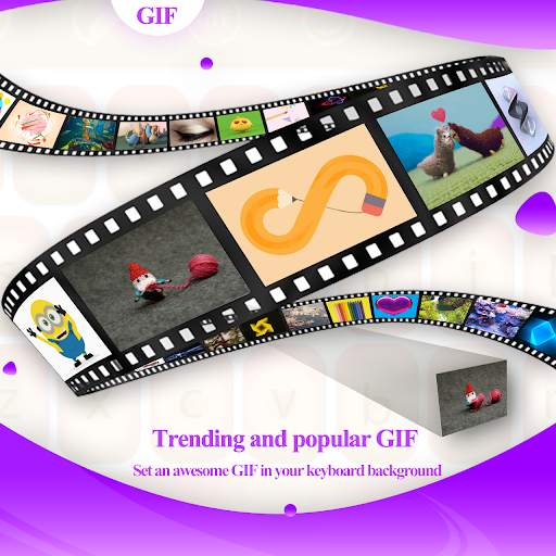 Cool Black Purple Keyboard Theme screenshot 6