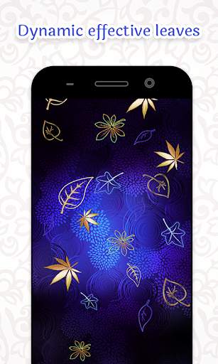 Neon Leaves Live Wallpaper screenshot 2
