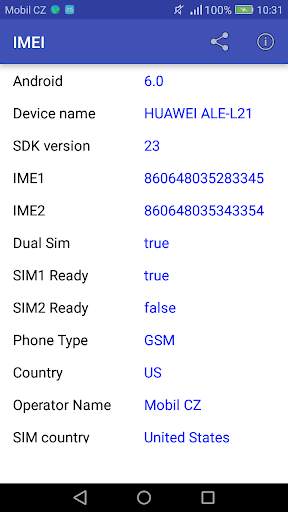 IMEI screenshot 1