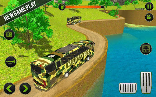 Army Soldier Bus Driving Games screenshot 1