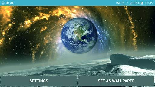 Space Landscape 3D wallpaper screenshot 2