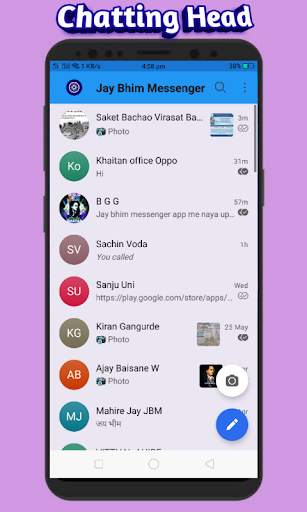Jay Bhim Messenger - Chat & Audio, HD Video Call screenshot 1
