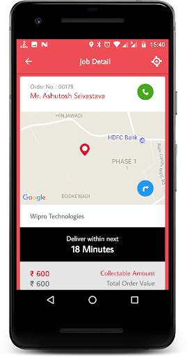 Pizza Hut Rider Tracking App screenshot 5