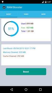 RAM Booster intelligente screenshot 2
