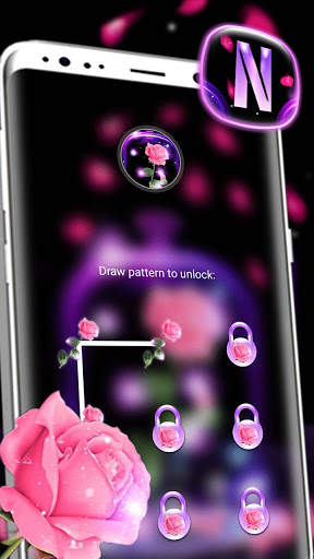 Neon Jar Rose Launcher Theme screenshot 4
