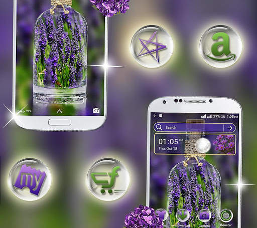 Lavender Launcher Theme screenshot 3