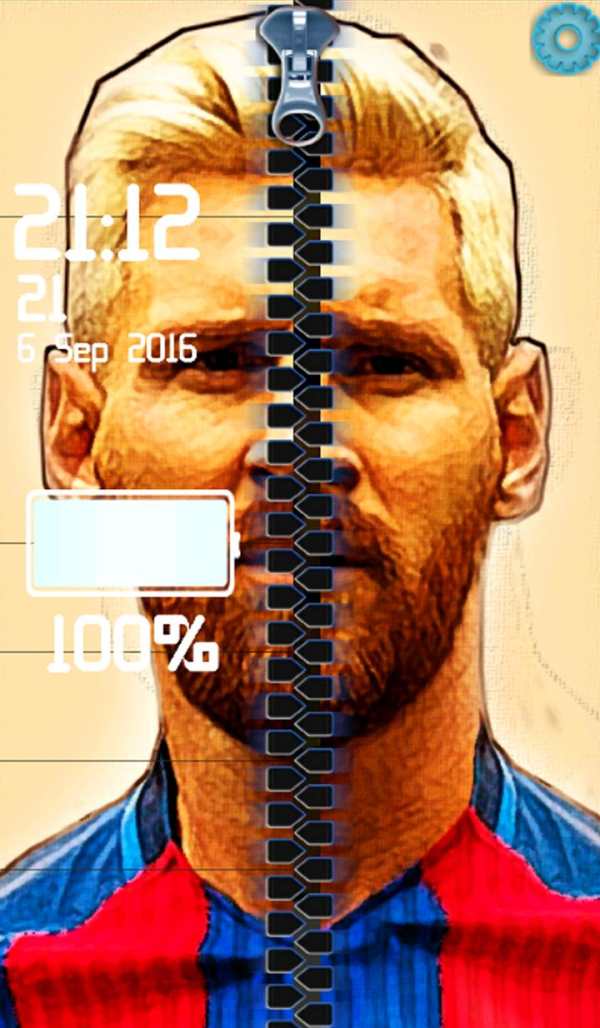 Football legend zipper lock screenshot 4