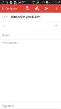 Email for gmail app 7 تصوير الشاشة