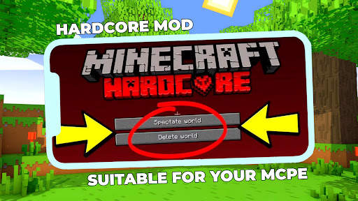 Hardcore Mod for Minecraft screenshot 1