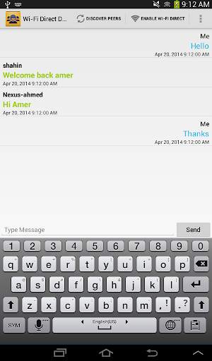 WiFi Direct Group Chat screenshot 8