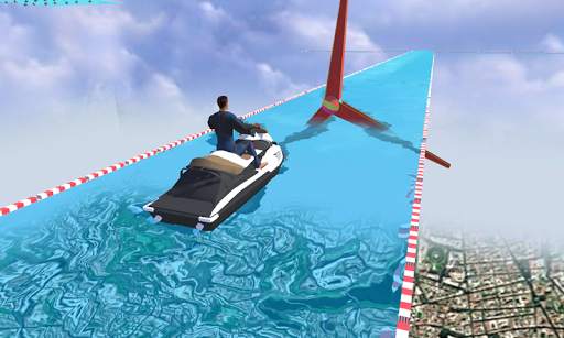 Water Slide Boat Racing Real screenshot 2