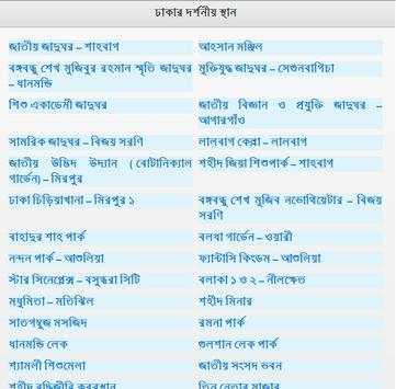ঢাকার দর্শনীয় স্থান screenshot 2