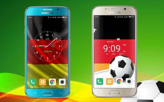 Germany Football Wallpaper Clock Live скриншот 3