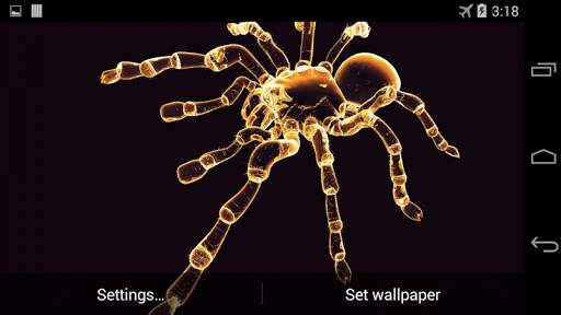 Neon Spider Live Wallpaper screenshot 4