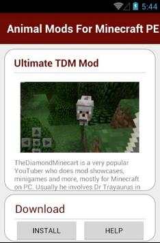 Animal Mods For Minecraft PE screenshot 3