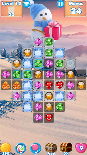 Snowman Swap - match 3 games and Christmas Games screenshot 4
