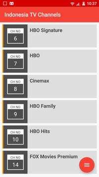 Indonesia TV Channels स्क्रीनशॉट 2