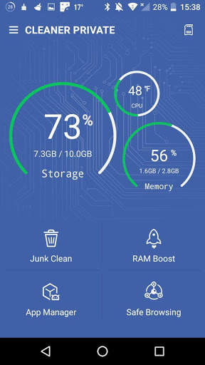 Power Cleaner:private brows clean junk app manager screenshot 1