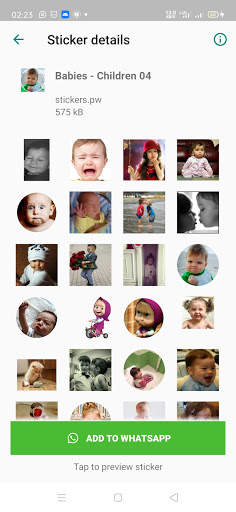 Babies Stickers Children Cute 👶 screenshot 2